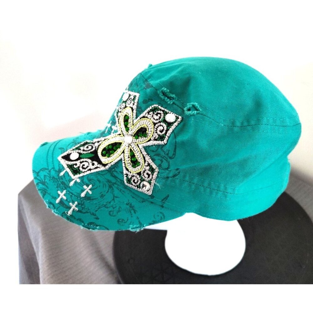 Leader Loga CROSS BLING IT UP - One Size Adjustable Cadet Style Cap Hat